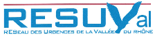 Logo réseau d'urgences de la vallée du Rhône (RESUVAL)